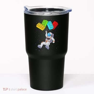 Space Astronaut Master Builder Building Blocks Tumbler
