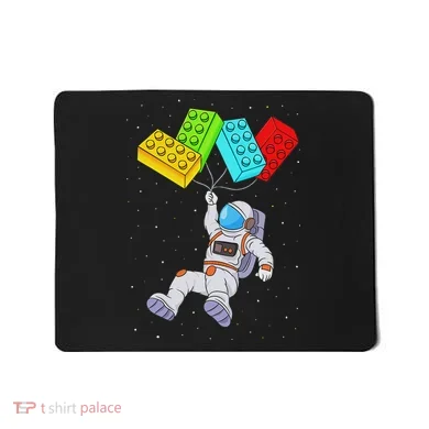 Space Astronaut Master Builder Building Blocks Mousepad