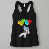 Space Astronaut Master Builder Building Blocks Women's Tank Top thumb 3