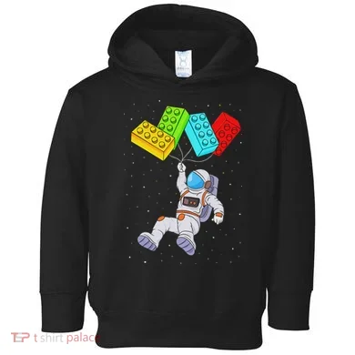Space Astronaut Master Builder Building Blocks Toddler Hoodie