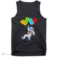 Space Astronaut Master Builder Building Blocks Tank Top thumb 0