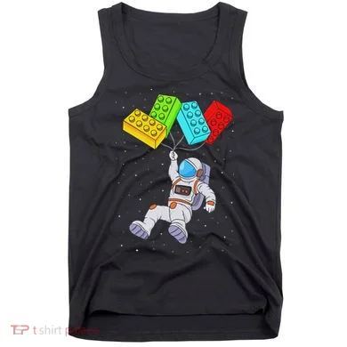 Space Astronaut Master Builder Building Blocks Tank Top