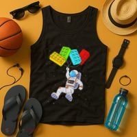 Space Astronaut Master Builder Building Blocks Tank Top thumb 4