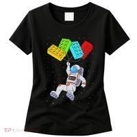 Space Astronaut Master Builder Building Blocks Women's T-Shirt thumb 0