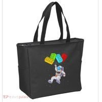 Space Astronaut Master Builder Building Blocks Tote Bag thumb 2