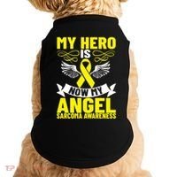 Sarcoma Awareness My Hero Is Now My Angel Sarcoma Cancer Meaningful Gift Doggie Tank thumb 0
