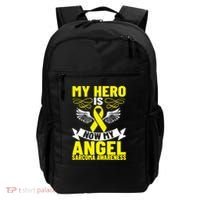 Sarcoma Awareness My Hero Is Now My Angel Sarcoma Cancer Meaningful Gift Backpack thumb 0