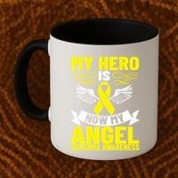Sarcoma Awareness My Hero Is Now My Angel Sarcoma Cancer Meaningful Gift Coffee Mug thumb 2