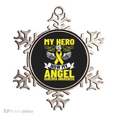 Sarcoma Awareness My Hero Is Now My Angel Sarcoma Cancer Meaningful Gift Ornament