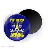 Sarcoma Awareness My Hero Is Now My Angel Sarcoma Cancer Meaningful Gift Magnet thumb 0