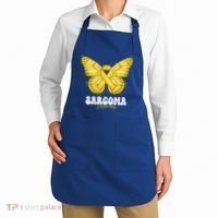 Sarcoma Awareness Month Yellow Ribbon Butterfly Gift Apron thumb 2