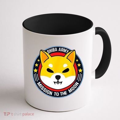 Shiba Army Mission To The Moon Coffee Mug back