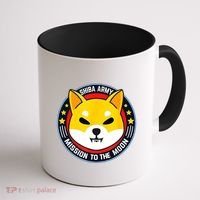 Shiba Army Mission To The Moon Coffee Mug thumb 1