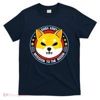 Shiba Army Mission To The Moon T-Shirt thumb 0