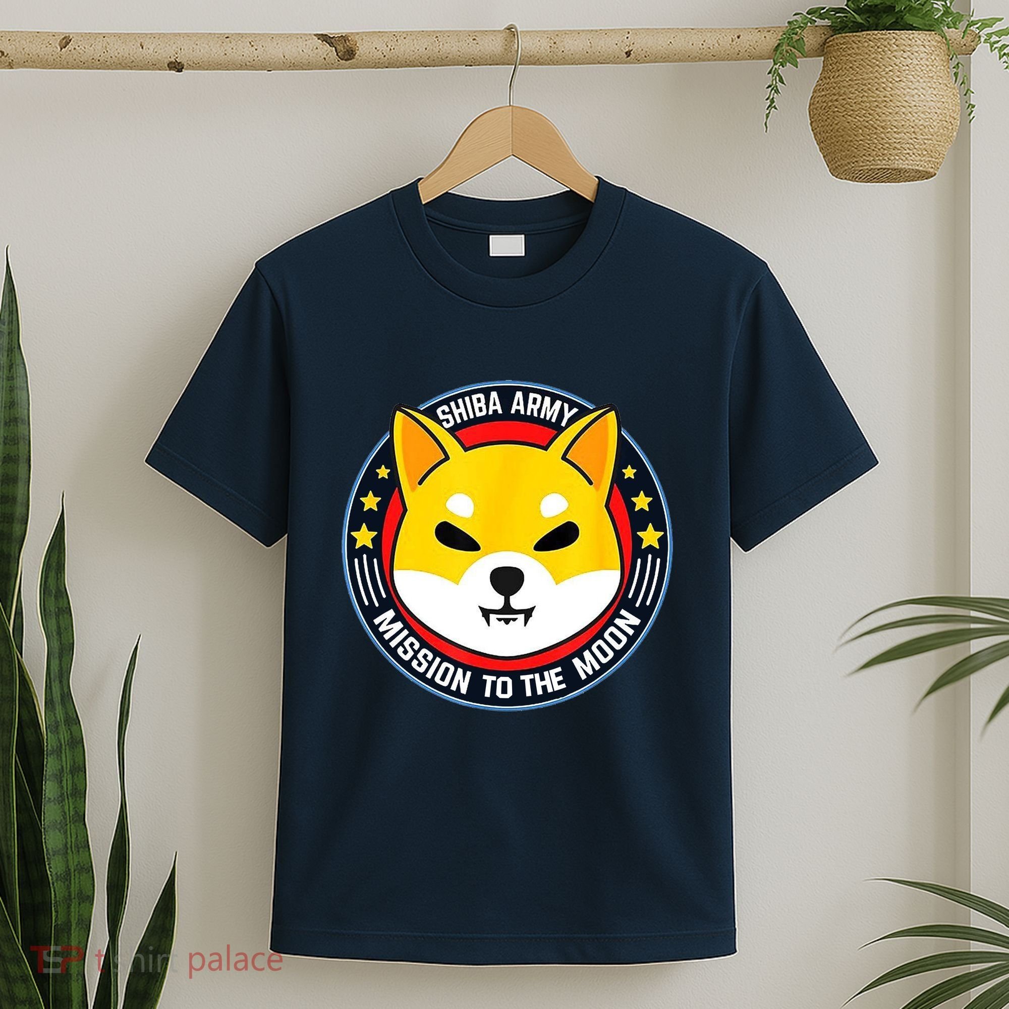 Shiba Army Mission To The Moon T-Shirt