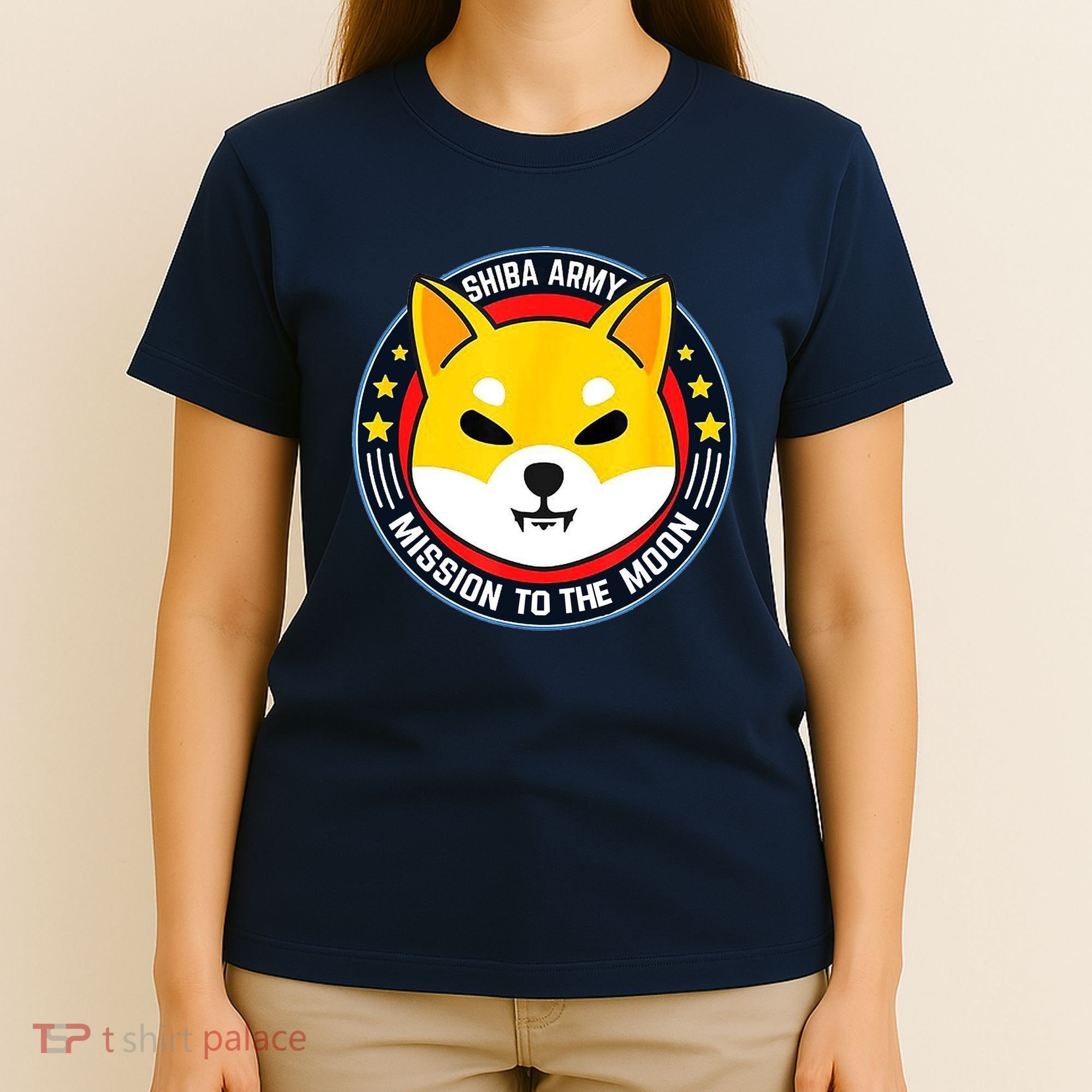 Shiba Army Mission To The Moon T-Shirt