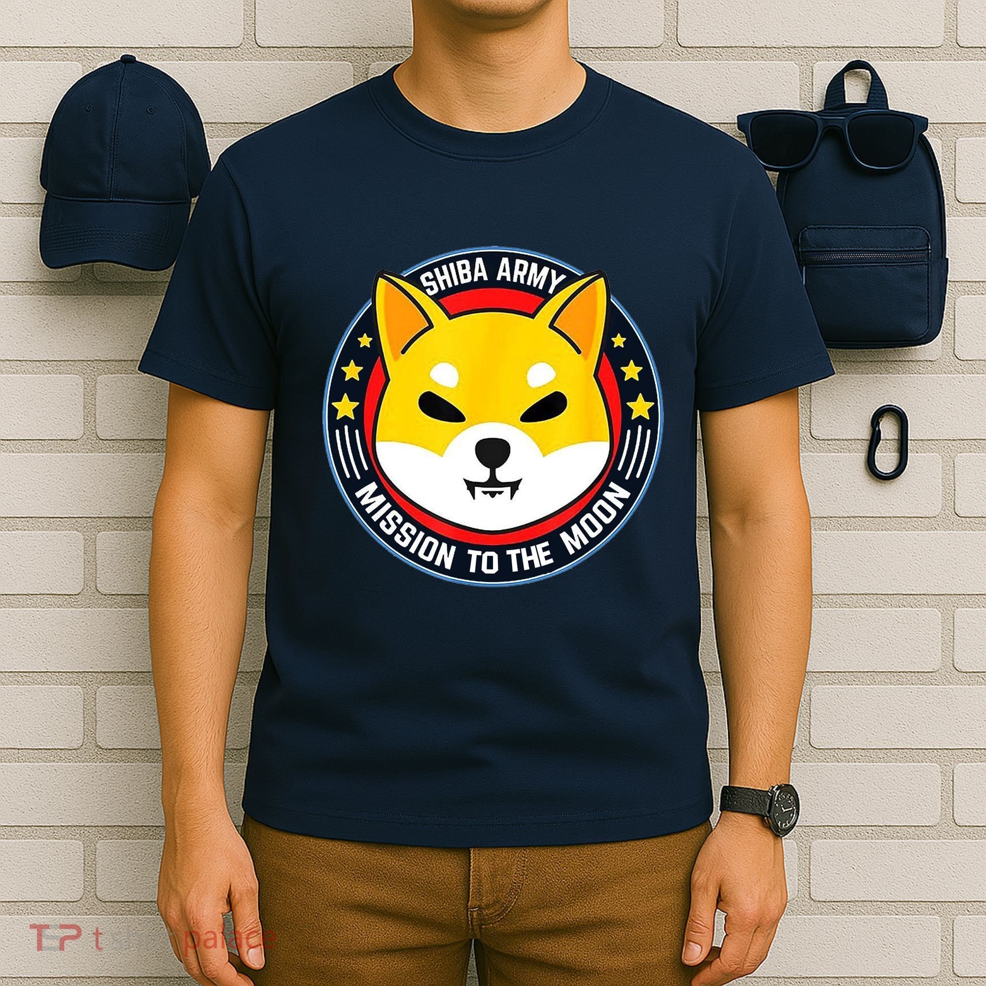 Shiba Army Mission To The Moon T-Shirt