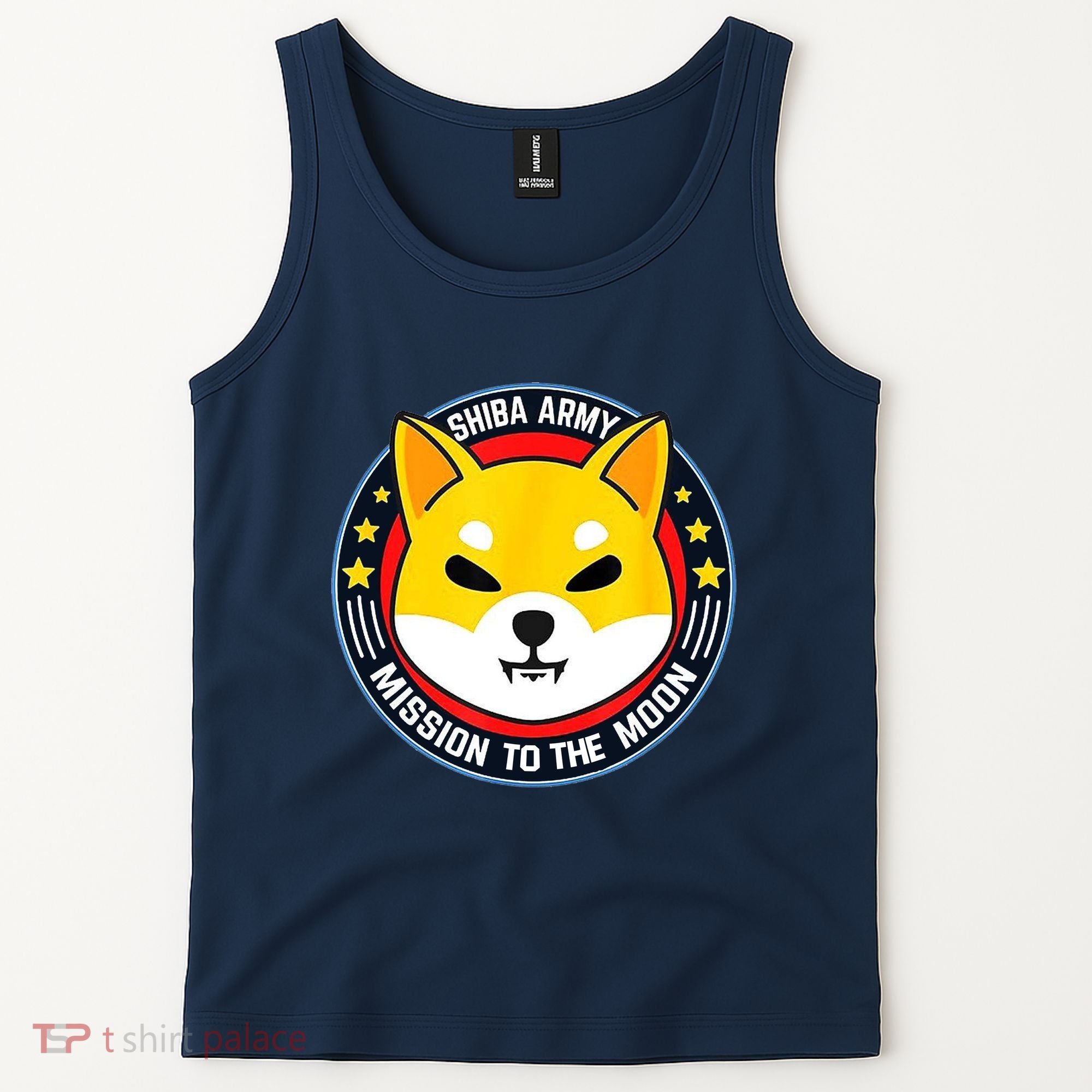 Shiba Army Mission To The Moon Tank Top