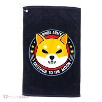 Shiba Army Mission To The Moon Golf Towel thumb 0