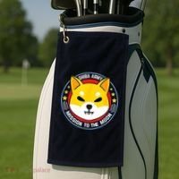 Shiba Army Mission To The Moon Golf Towel thumb 2