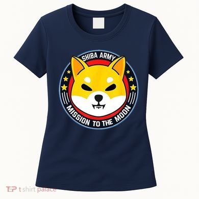 Shiba Army Mission To The Moon Women's T-Shirt