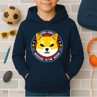 Shiba Army Mission To The Moon Kids Hoodie thumb 2