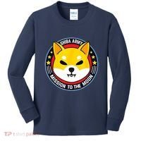 Shiba Army Mission To The Moon Kids Long Sleeve Shirt thumb 0