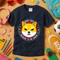Shiba Army Mission To The Moon Kids T-Shirt thumb 3