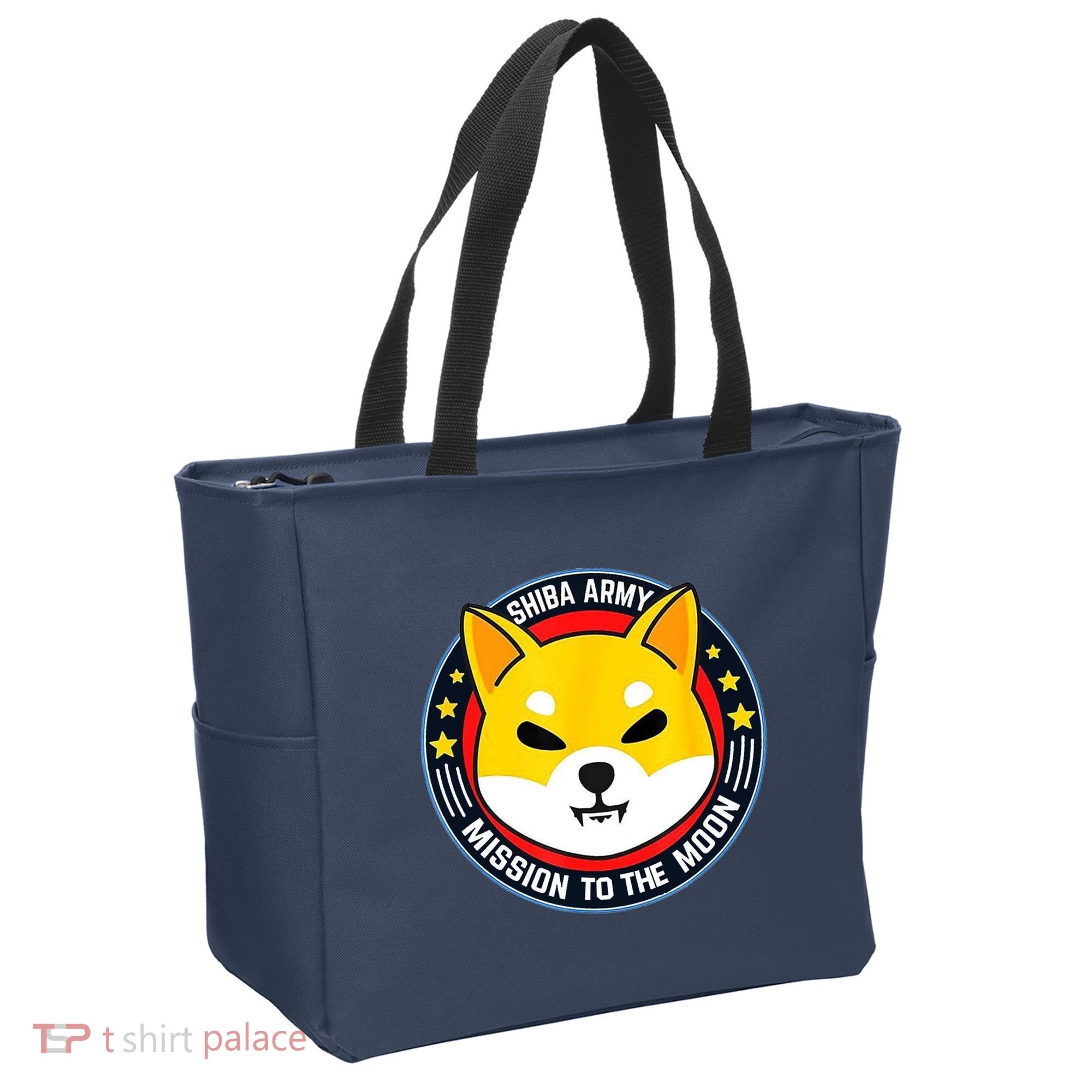 Shiba Army Mission To The Moon Tote Bag