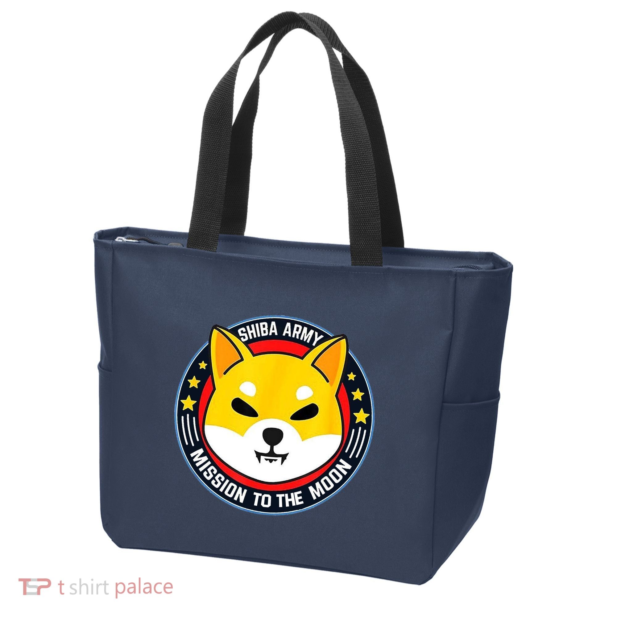 Shiba Army Mission To The Moon Tote Bag