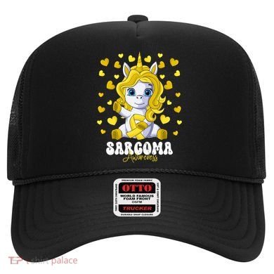 Sarcoma Awareness Month Yellow Ribbon Unicorn Great Gift Hat