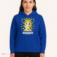 Sarcoma Awareness Month Yellow Ribbon Unicorn Great Gift Hoodie thumb 5