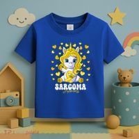 Sarcoma Awareness Month Yellow Ribbon Unicorn Great Gift Toddler T-Shirt thumb 3
