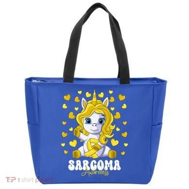 Sarcoma Awareness Month Yellow Ribbon Unicorn Great Gift Tote Bag