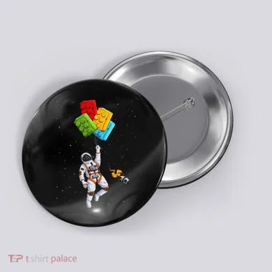 Space Astronaut Master Builder Button