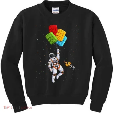 Space Astronaut Master Builder Kids Sweatshirt
