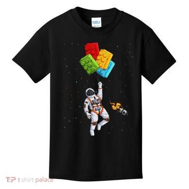 Space Astronaut Master Builder Kids T-Shirt