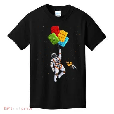 Space Astronaut Master Builder Kids T-Shirt