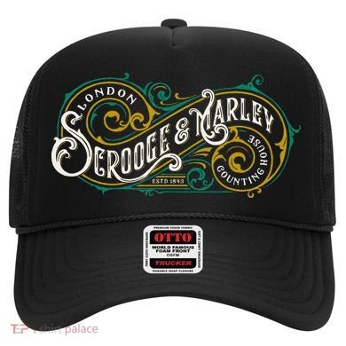 Scrooge And Marley Counting House Christmas Carol Vintage Hat