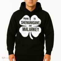Shenanigans And Malarkey Funny St Patrick's Day Hoodie thumb 2