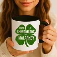 Shenanigans And Malarkey Funny St Patrick's Day Coffee Mug thumb 3