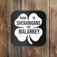 Shenanigans And Malarkey Funny St Patrick's Day Coaster thumb 0