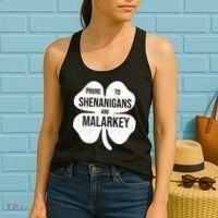 Shenanigans And Malarkey Funny St Patrick's Day Women's Tank Top thumb 2