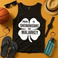 Shenanigans And Malarkey Funny St Patrick's Day Tank Top thumb 4