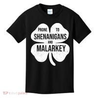 Shenanigans And Malarkey Funny St Patrick's Day Kids T-Shirt thumb 0