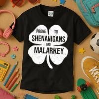Shenanigans And Malarkey Funny St Patrick's Day Kids T-Shirt thumb 3