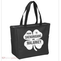 Shenanigans And Malarkey Funny St Patrick's Day Tote Bag thumb 2