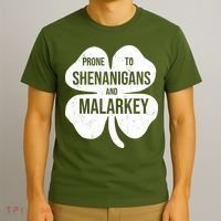 Shenanigans And Malarkey Funny St Patrick's Day T-Shirt thumb 3