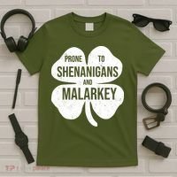 Shenanigans And Malarkey Funny St Patrick's Day T-Shirt thumb 5