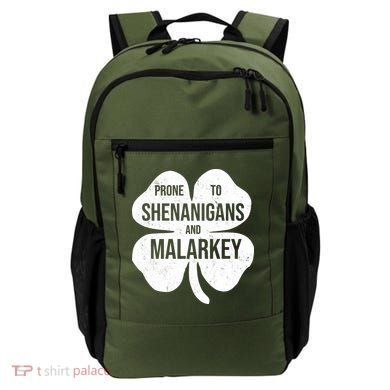 Shenanigans And Malarkey Funny St Patrick's Day Backpack